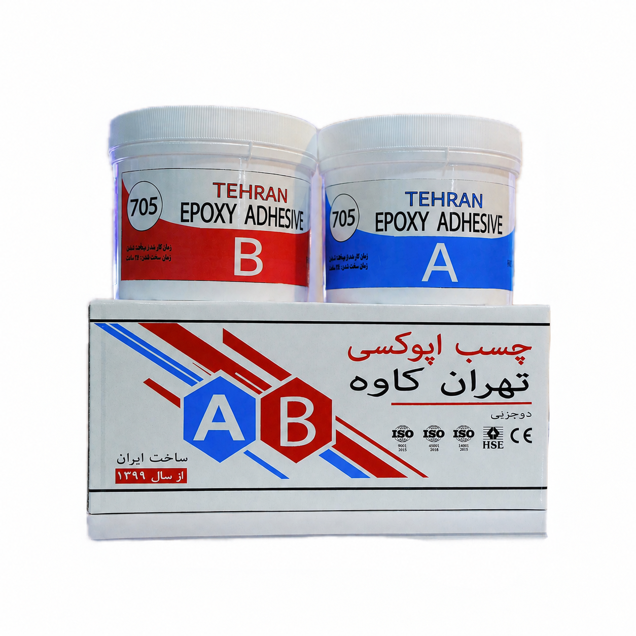 چسب اپوکسی دو جزئی تهران کد 7۰۵ نرم و روان